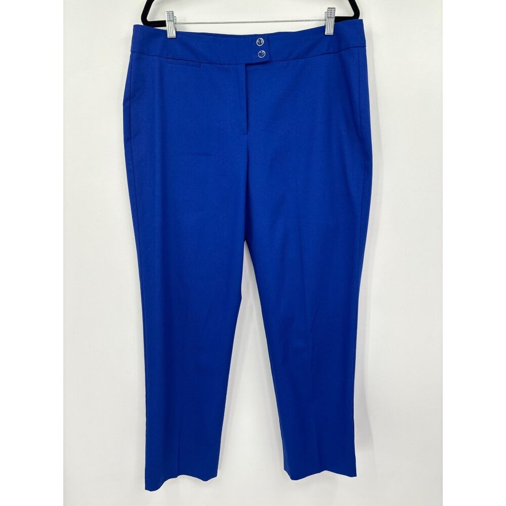 Talbots Royal Blue Straight-Leg Trousers